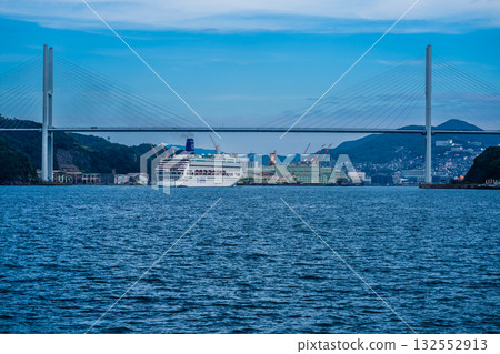Nagasaki Port Passenger Ship Arrival (Piano Land) From Yanagi Pier [Nagasaki City] 132552913