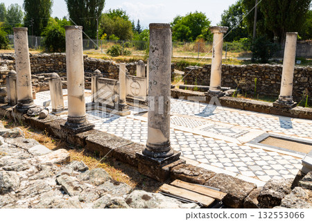 Archaeological ruins of early Christian basilica in Heraclea Lyncestis Archaeological ruins of early Christian basilica in Heraclea Lyncestis 132553066