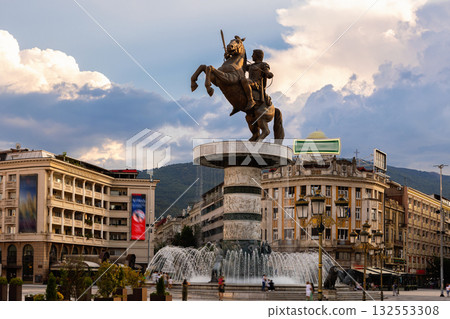 Largest city square in Balkans is central square in Skopje 132553308
