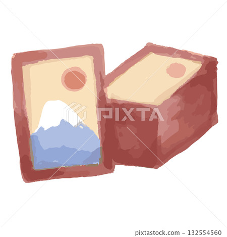January Watercolor Illustration Series for Kindergartens and Nurseries | Karuta 132554560
