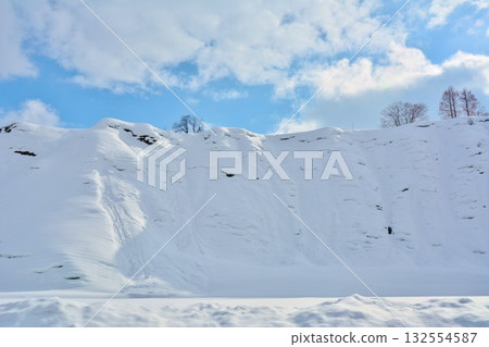 信濃川岸步山雪景 信濃川岸步山雪景 132554587