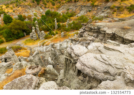 Rock formation The Stone Dolls of Kuklica, North Macedonia Rock formation The Stone Dolls of Kuklica, North Macedonia 132554773