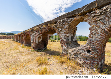 Roman aqueduct near Skopje. Macedonia Roman aqueduct near Skopje. Macedonia 132554779