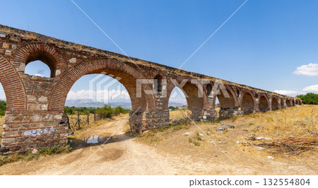 Skopje Aqueduct Bridge in North Macedonia 132554804