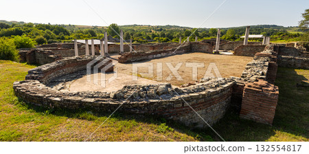 Roman architecture at ruins of Felix Romuliana in Gamzigrad, Serbia 132554817