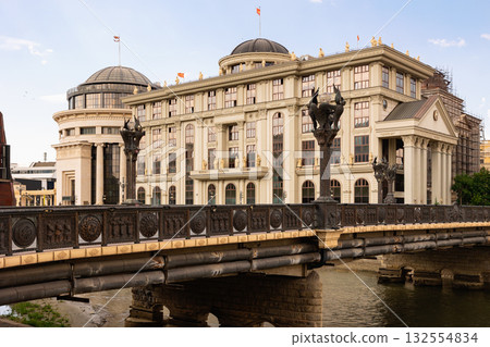 Building of Archaeological Museum of Republic in capital of North Macedonia, Skopje Building of Archaeological Museum of Republic in capital of North Macedonia, Skopje 132554834