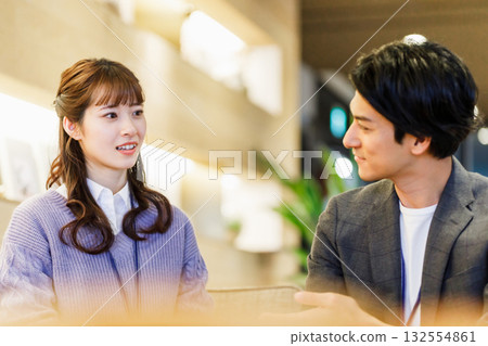 Business person meeting in coworking space Business person meeting in coworking space 132554861