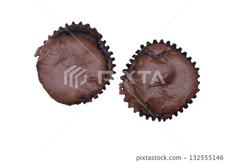 Chocolate cupcake closeup Chocolate cupcake closeup 132555146