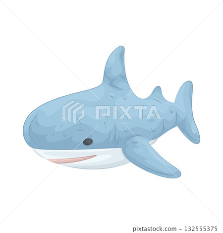Illustration of stuffed animal shark Illustration of stuffed animal shark 132555375