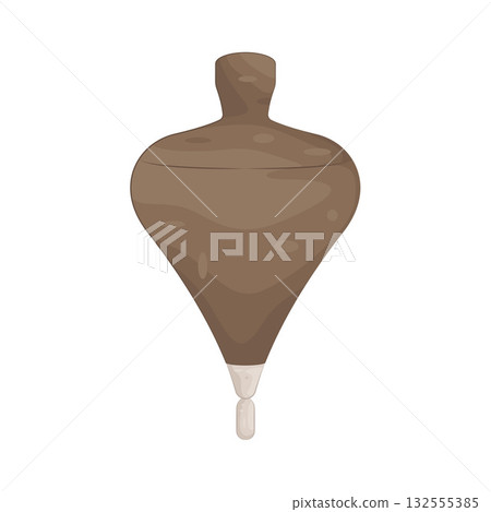Illustration of spinning top  132555385