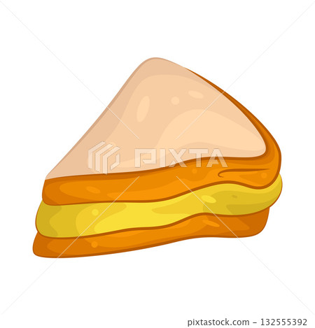 Illustration of sandwich plush toy 132555392