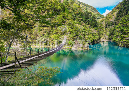 靜岡縣須俁峽的夢幻懸索橋 靜岡縣須俁峽的夢幻懸索橋 132555731