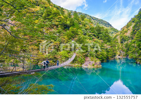 靜岡縣須俁峽的夢幻懸索橋 132555757