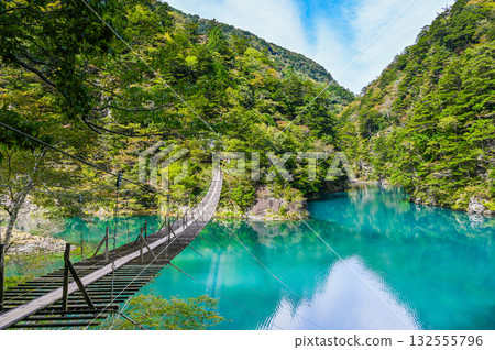 靜岡縣須俁峽的夢幻懸索橋 132555796
