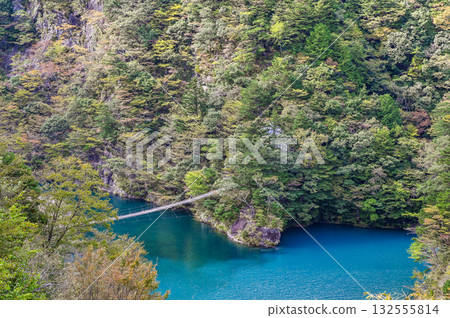 靜岡縣須俁峽的夢幻懸索橋 132555814