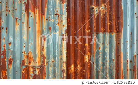人工智慧圖像:生鏽的鍍鋅鐵皮 人工智慧圖像:生鏽的鍍鋅鐵皮 132555839