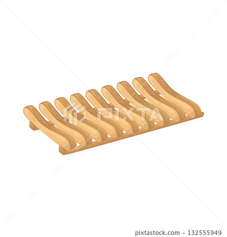 Illustration of dish rack Illustration of dish rack 132555949