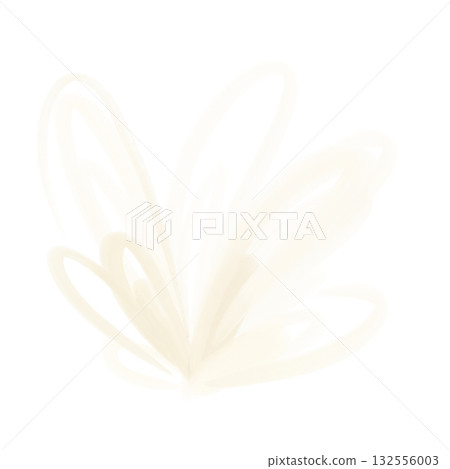 A whitish yellow flower-like decorative illustration A whitish yellow flower-like decorative illustration 132556003