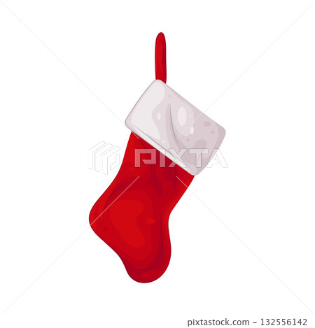 Illustration of Christmas stocking Illustration of Christmas stocking 132556142