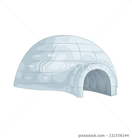 Illustration of igloo 132556144