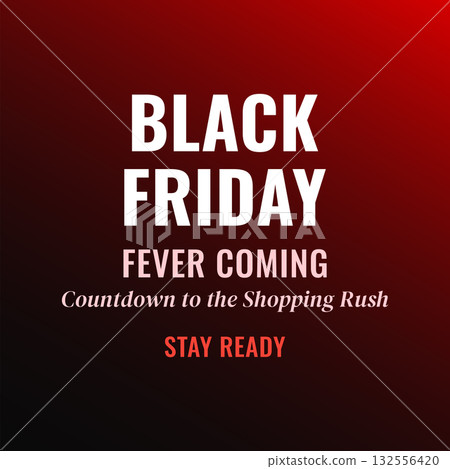 Black Friday Shopping Rush Exciting Sale Countdown 132556420