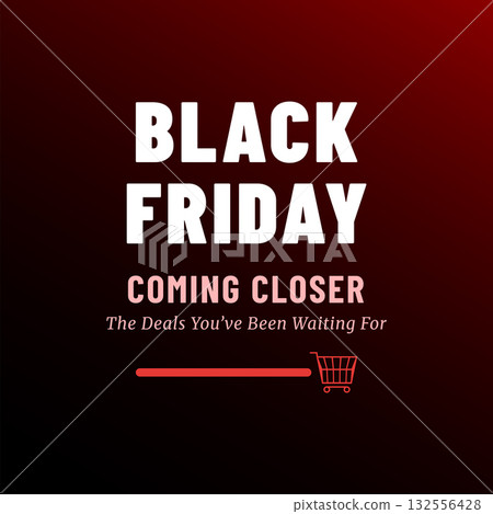 Black Friday Coming Soon Big Savings Announcement 132556428