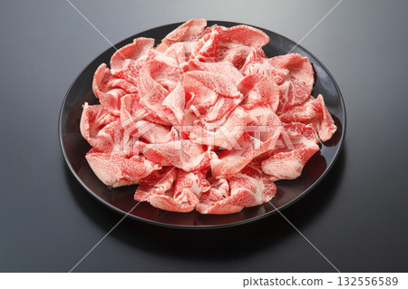 Iberian Pork Shoulder Loin for Shabu-Shabu (Spain) 132556589