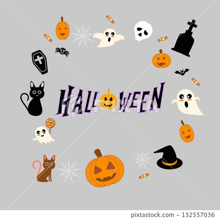 Halloween illustrations and graphic design Halloween illustrations and graphic design 132557036