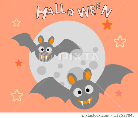 Cute Halloween illustration sets and graphic designs Cute Halloween illustration sets and graphic designs 132557043
