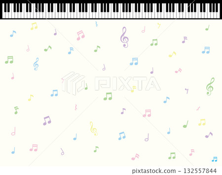 鋼琴鍵和音符壁紙 鋼琴鍵和音符壁紙 132557844
