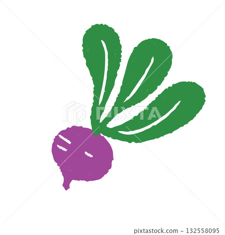 手繪可愛甜菜根插圖 132558095