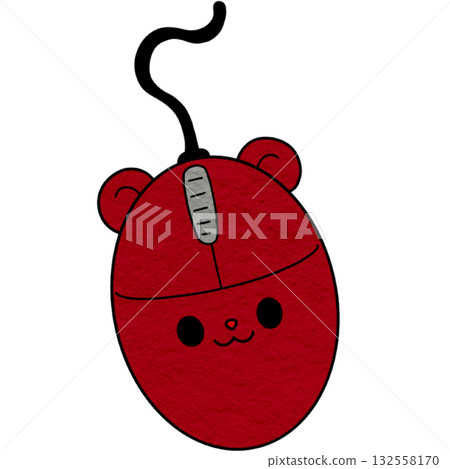 A shiny red computer mouse A shiny red computer mouse 132558170
