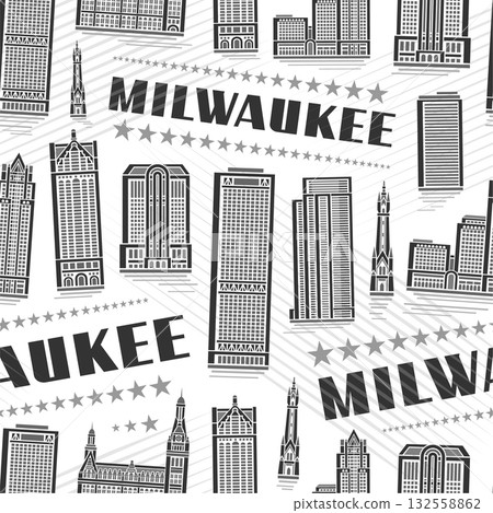 Vector Milwaukee Seamless Pattern 132558862