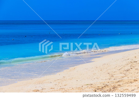 View of the Indian ocean on Zanzibar, Tanzania View of the Indian ocean on Zanzibar, Tanzania 132559499