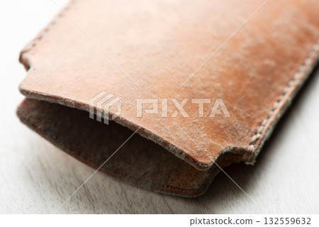 mould on leather product 132559632