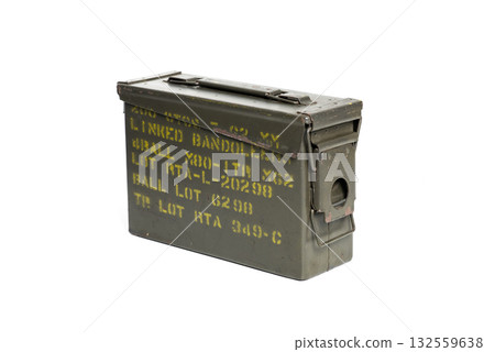 Old ammunition box 132559638