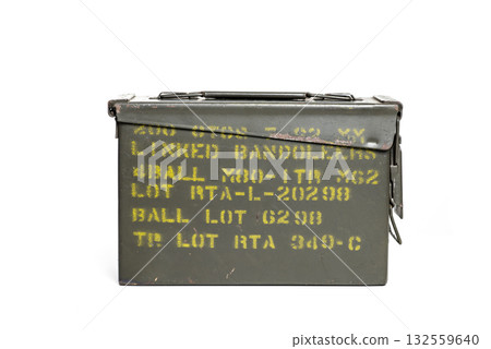 Old ammunition box 132559640