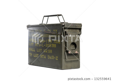 Old ammunition box 132559641