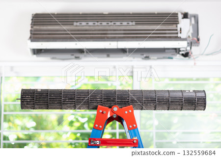 Dirty air conditioner blower Dirty air conditioner blower 132559684