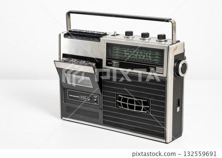 Vintage portable radio Vintage portable radio 132559691