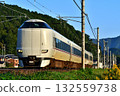 Railway train Sanin Main Line JR Kyoto Exit Limited Express 287 Series Morning Railway train Sanin Main Line JR Kyoto Exit Limited Express 287 Series Morning 132559738