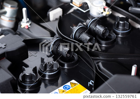 Checking car battery 132559761