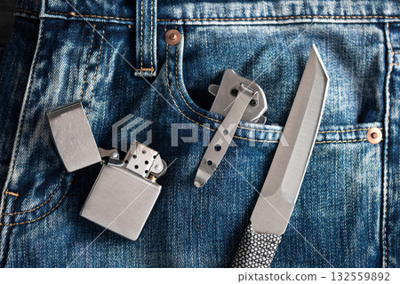 stainless steel knife, EDC for men 132559892