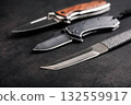 stainless steel knife 132559917