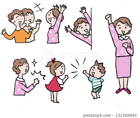 描繪家庭主婦日常情緒的插圖 132560093