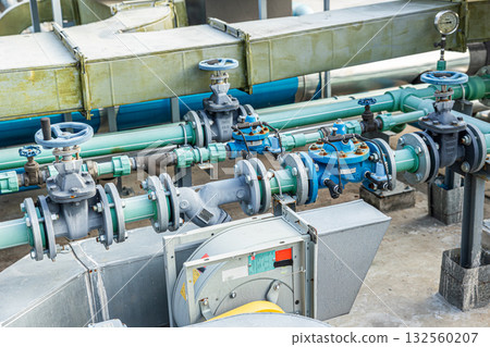 Gate valve, Y strainer rust filters, Automatic Control Valves (ACV) Water pipe system Engineering Gate valve, Y strainer rust filters, Automatic Control Valves (ACV) Water pipe system Engineering 132560207