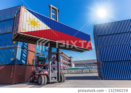 Products shipping cargo goods with Philippines flag for import export business from Philippines country 132560259