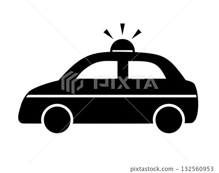 警車輪廓 警車輪廓 132560953