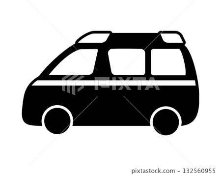 Ambulance silhouette 132560955