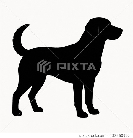 狗狗剪影藝術 狗狗剪影藝術 132560992